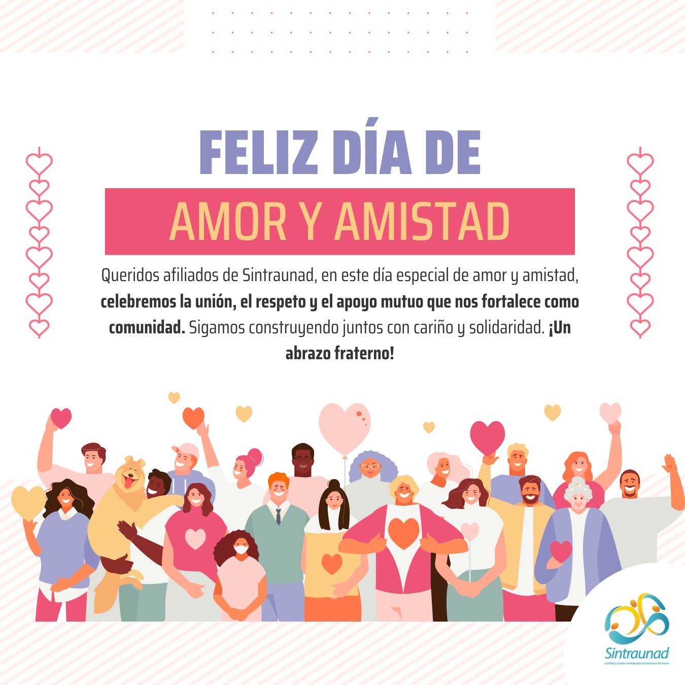 Feliz día de amor y amistad