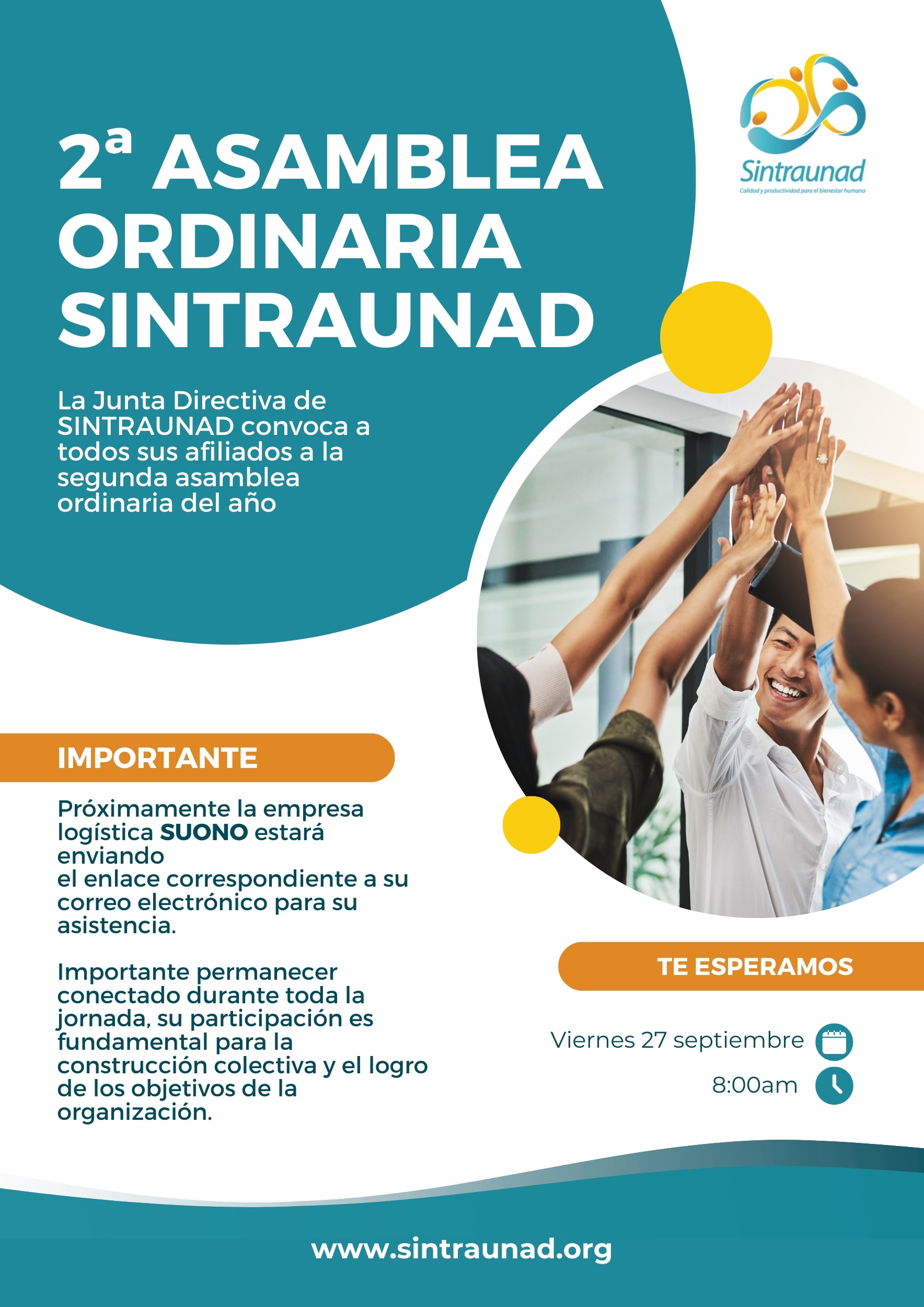 Segunda asamblea ordinaria Sintraunad